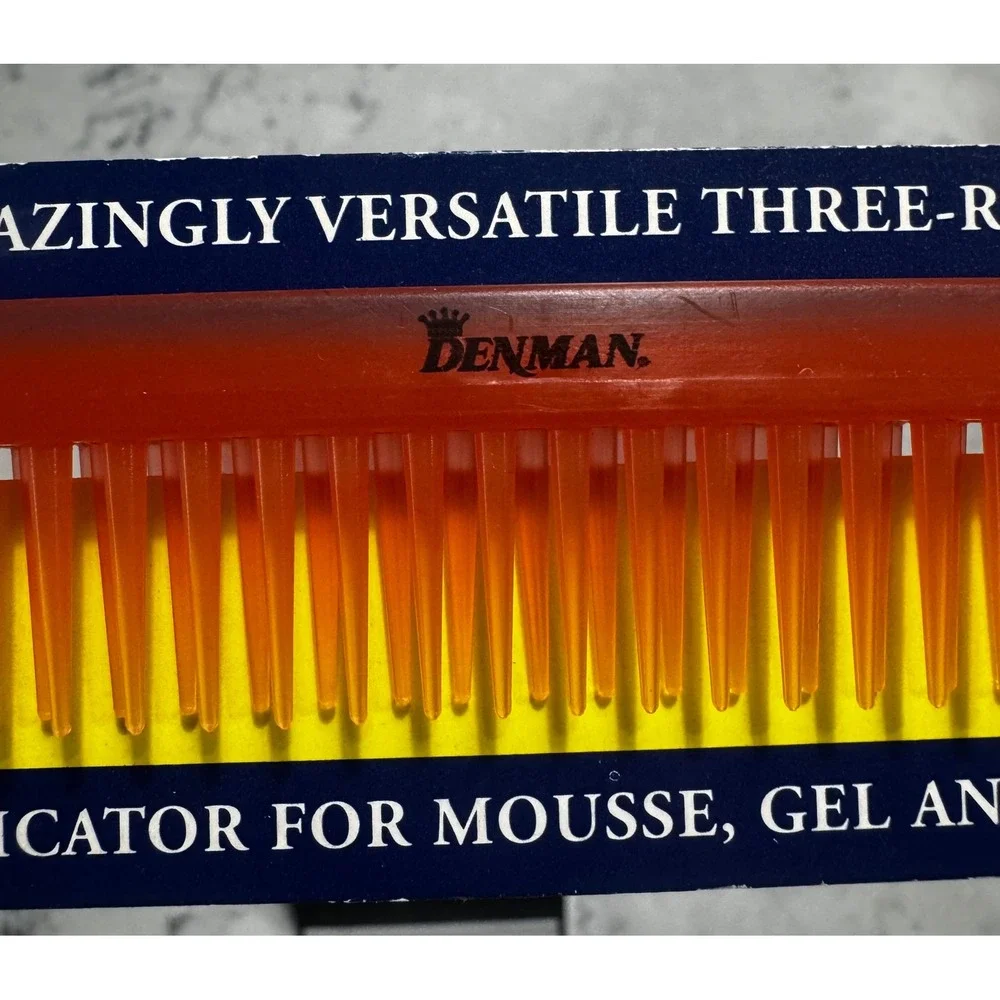 Denman D12 Three-Row Detangle & Tease Styling Comb – Brand New in Packaging